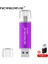 Mor 32GB Usb3.0 Otg USB Flash Sürücü 3'ü 1 Arada Iphone/ipad/android/pc/type-C 128GB 64GB 32GB 16GB Kalem Sürücü Yüksek Hızlı Pendrive (Yurt Dışından) 1