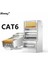 Cat6 20 Adet Jillway Cat6 RJ45 Konnektör 8P8C Modüler Kristal Kafa Ağ Kablosu Fişi Altın Kaplama Kategori 6 Ağ 1000 M Konnektör 40 Adet (Yurt Dışından) 2