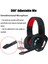 Mavi 5.1 7.1 Stereo Kablolu LED Oyun Kulaklığı Ps4 Oyuncu Kulaklık Için Mic ile Gürültü Önleyici Pc Bilgisayar Aşırı Kulak Pc Dizüstü Tablet Kask (Yurt Dışından) 5