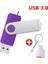 Mor 128GB Type-C USB 3.0 Flash Sürücüler 128GB Otg 3'ü 1 Arada Kalem Sürücü 64GB 256GB Pendrive 512GB Cle USB Bellek Anahtar USB Stick Telefon Için USB 3.0 (Yurt Dışından) 1