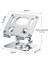 P2026 Gümüş Alüminyum H06 Tablet Standı Masa Yükseltici 360 ° Döndürme Çok Açılı Yüksekliği Ayarlanabilir Katlanabilir Tutucu Dock Xiaomi iPad Tablet Lap Için (Yurt Dışından) 1