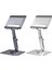 P2026 Gümüş Alüminyum H06 Tablet Standı Masa Yükseltici 360 ° Döndürme Çok Açılı Yüksekliği Ayarlanabilir Katlanabilir Tutucu Dock Xiaomi iPad Tablet Lap Için (Yurt Dışından) 3