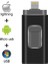 Siyah 128GB USB Flash Sürücü Pendrive iPhone 6/6s/6plus/7/7plus/8/x Usb/otg/lightning 32G 64GB Kalem Sürücü Ios Harici Depolama Aygıtları Için (Yurt Dışından) 1