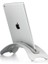 Stand Gümüş 1.8 cm Dikey Dizüstü Bilgisayar Standı Alüminyum Metal Taban Masaüstü Dikey Tablet Tutucu MacBook Kitap Dock Aksesuarları Için Silikon Ped Destek (Yurt Dışından) 4