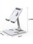 TZH032 Gümüş Katlanabilir Tablet Cep Telefonu Masaüstü Telefon iPad iPhone Samsung Için Standı Masa Tutucu Ayarlanabilir Masa Braketi Akıllı Telefon Standı (Yurt Dışından) 5