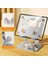 Gümüş Katlanabilir Cep Tablet Telefon Rafı 360 Derece Dönen Delikli Tablet Desteği Kaymaz Tablet Tutucu Yüksekliği iPad Için Ayarlanabilir (Yurt Dışından) 3