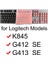 Pembe K835 Klavye Kapak Logitech K835 K855 Tkl G412 Tkl Se Logi Mekanik Koruyucu Koruyucu Kılıf Şeffaf Silikon (Yurt Dışından) 1
