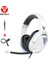 Beyaz Fantech MH86 Oyun Kulaklığı Stereo Kulak Üstü 3.5mm Fiş Kablolu Kulaklık Dizüstü Bilgisayar Ps4 Ps5 Xbox One Gamer Için Mikrofon ile (Yurt Dışından) 3