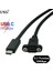 Usb3.1 0.2 M USB 3.1 Tip C Erkek Kadın Uzatma Kablosu Panel Montaj Vidalı, USB C Dişi Usbc Erkek Uzatma Tel Genişletici Veri Kablosu (Yurt Dışından) 1