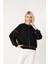 Kadın Siyah Oversize Sweatshirt 1