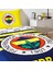 Lisanslı Fenerbahçe Stripe Tek Kişilik Yatak Örtüsü Seti 2