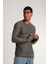 Slim Fit Özel Boyama Eskitme Efektli Pis Dikişli Yırtıklı Triko Kazak 1