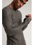 Slim Fit Özel Boyama Eskitme Efektli Pis Dikişli Yırtıklı Triko Kazak 4