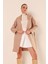 9082 Oversize Kaşe Kaban - M. Camel 4