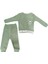 Kıddımax Baby 2802CH Bebek Cepli Ayı Nakışlı Yeşil Eşofman Takımı 1