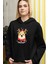 Siyah Yeni Yıl Yılbaşı Merry Christmas Özel Tasarım Yeniyıl Temalı Hediyelik Kapşonlu Sweatshirt 2