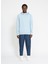 Kapüşon Yaka Mavi Erkek Sweatshirt UMA23023FE 1