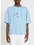 Bisiklet Yaka Mavi Erkek T-Shirt UMA23004TS 3