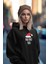 Siyah Yeni Yıl Yılbaşı Merry Christmas Özel Tasarım Yeniyıl Temalı Hediyelik Kapşonlu Sweatshirt 4