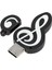 Ξ Ny Ue Zhang 2x USB 2.0 Sopa Sevimli Karikatür Memory Stick Müzik Notları Sembolü USB 2.0 Bellek Harici USB Flash Sürücü Memory Stick 16 GB (Yurt Dışından) 1