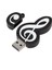 Ξ Ny Ue Zhang 2x USB 2.0 Sopa Sevimli Karikatür Memory Stick Müzik Notları Sembolü USB 2.0 Bellek Harici USB Flash Sürücü Memory Stick 16 GB (Yurt Dışından) 3