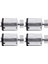 Ξ Ny Ue Zhang 4x DC1.5V-9V 0.08A 3200RPM Çıkış Hızı Mikro Titreşimli Motor, 18X15X12MM Gümüş (Yurt Dışından) 1