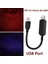 Ξ Ny Ue Zhang 2x Araba LED Yıldızlı Işıklar Araba Iç Atmosfer Tavan Gece Yıldız Işığı Lambası USB Atmosfer Işıkları (Mavi) (Yurt Dışından) 5