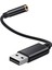 Ξ Ny Ue Zhang 2x USB - 3,5 mm Kulaklık Jakı Ses Adaptörü, Pc Için Harici Stereo Ses Kartı, Dizüstü Bilgisayar, (0,6 Feet, Siyah) (Yurt Dışından) 3