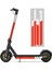 Ξ Ny Ue Zhang Max G30 Kickscooter Katlanabilir Çıkartmalar Için 2 Adet Su Geçirmez Pvc Yansıtıcı Çıkartmalar, Beyaz-Kırmızı ve Beyaz-Sarı (Yurt Dışından) 4
