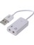 Ξ Ny Ue Zhang 2x 3.5mm Mikrofon Kulaklık Soketi USB 2.0 Ses Kartı Hoparlör Ses Adaptörü Beyaz (Yurt Dışından) 2