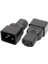Ξ Ny Ue Zhang 2x Bej Renkli Iec 320 C13 - C20 Ac Adaptör, Iec 15A - 10A,16A - 10A Ac Dönüştürücü, C20 16A - C13 10A Güç Konektörü (Yurt Dışından) 3