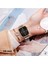 Serrehahaino Teko G9 Mini Gold Yetişkin 41MM Kadın Akıllı Saat 3 Kordon-Bileklik Hediyeli 3