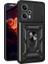 Xiaomi Poco F5 Kılıf Yüzüklü Sürgülü Kamera Korumalı Pars + Ekran Koruyucu 1