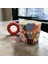 Ponsetya Ceramic & Lilies Atelier Renkli Balon Desen Puantiyeli El Yapımı Mug Kupa 375 ml 3