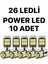 T10 LED 26 Ledli W5W Metal Ultra Power Beyaz Parkplaka Tavan Ampulü 1