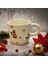Ponsetya Ceramic & Lilies Atelier Renkli Yılbaşı Sülsleri Desen 24K Gold El Yapımı Mug Kupa 240 ml 1