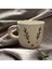 Ponsetya Ceramic & Lilies Atelier Yılbaşı Göz Kırpan Geyik Yüzü Desen 24KGOLD El Yapımı Mug Kupa 240ML 4
