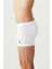 Erkek 3'lü Beyaz Pamuklu Modal Boxer 80173 3