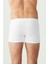 Erkek 3'lü Beyaz Pamuklu Modal Boxer 80173 4