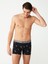 Erkek Modal Bordo Siyah Baskılı 2'li Boxer 80487 4