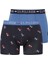 Erkek Modal Indigo - Lacivert Baskılı 2'li Boxer 80487 1