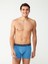 Erkek Modal Indigo - Lacivert Baskılı 2'li Boxer 80487 4