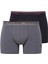 Erkek Modal Lacivert Antrasit 2'li Boxer 80488 1