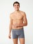 Erkek Modal Lacivert Antrasit 2'li Boxer 80488 4