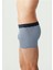 Erkek Lacivert - Indigo - Baskılı 3'lü Boxer 80256 3