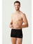 Erkek 3'lü Siyah Pamuklu Modal Boxer 80173 3