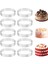 10 Adet Dairesel Tart Yüzükler Delikli Paslanmaz Çelik Meyve Turtası Kiş Kek Mus Kalıp Mutfak Pişirme Kalıp 10 cm (Yurt Dışından) 1