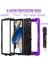 YKD Store Samsung Galaxy Tab A8 Için Tablet Kılıfı 10.5 2021 X200 / X205 Black + Purple (Yurt Dışından) 4