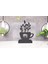 Flower Model - 6 Tekli Metal Mumluk - Siyah 3