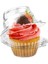 50'li Paket Bireysel Cupcake Kapları, Istiflenebilir Tek Bölmeli Tek Kullanımlık Hava Geçirmez Kubbe Kapaklı Taşıyıcı Tutucu Kutu (Yurt Dışından) 2